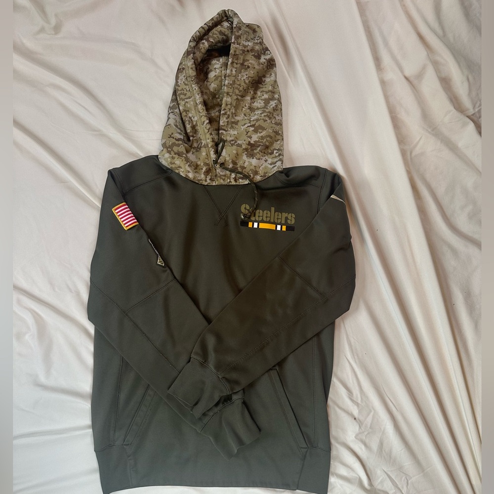 Men’s Small Steelers Military Hoodie